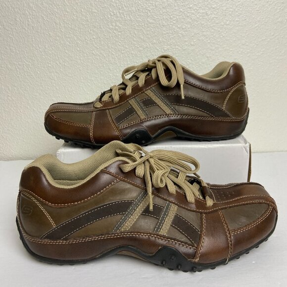 Skechers Shape Ups Leather Loafers Slip On Hiking  Driving Walking Like NEW main image 8